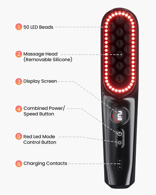 The Glow Brush™ - Cordless Electric Scalp & Body Massager